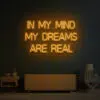 In My Mind My Dreams Are Real Neon