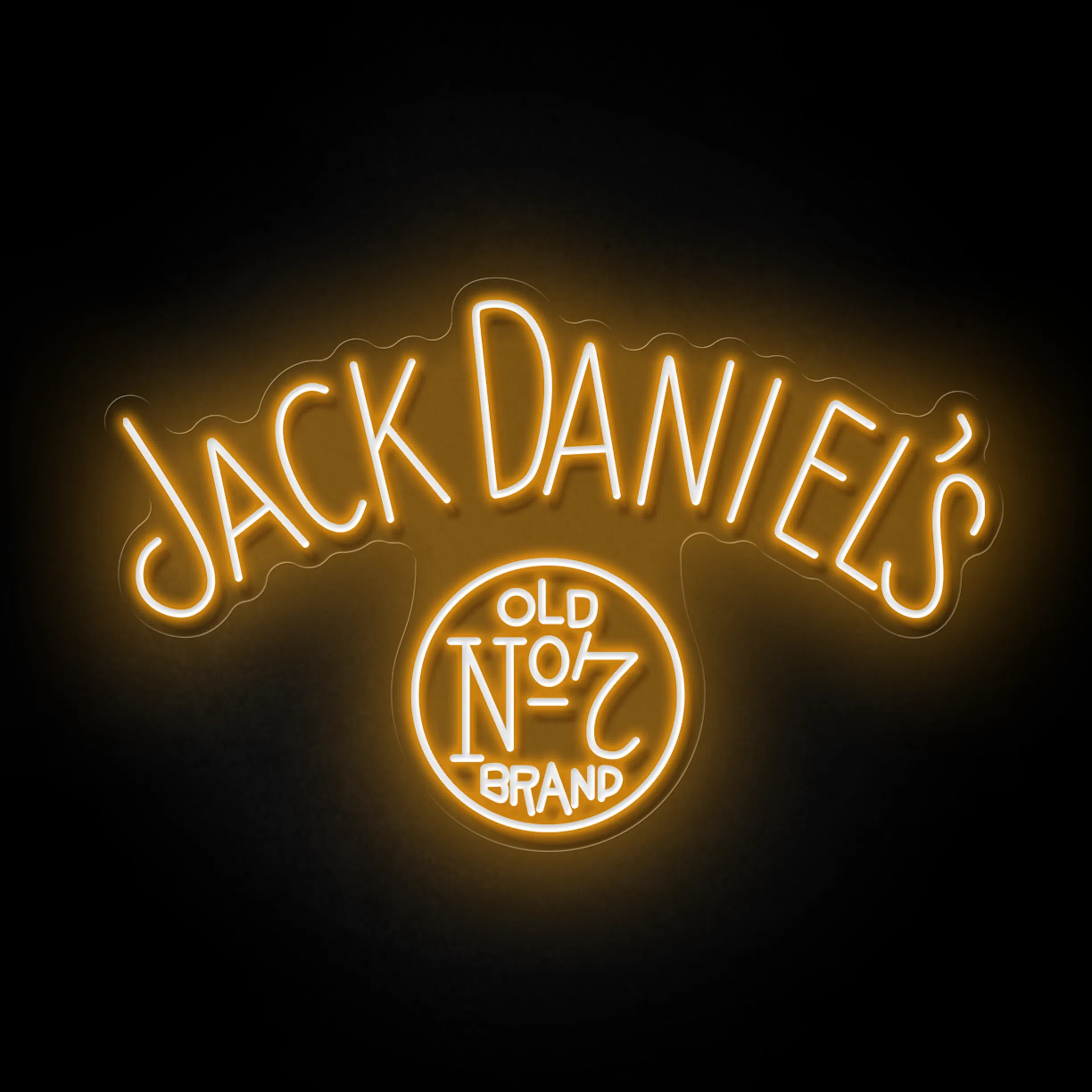 Jack Daniel's ネオン風サイン Jack Daniels Neon Sign |Light Up Space with Whiskey Elegance