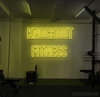 Alternative view of Knock out Fitness Neon Sign