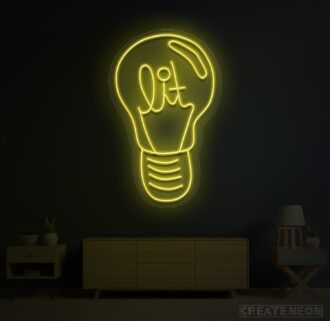 Light Bulb Neon Sign