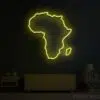 Map of African Continent Neon Sign