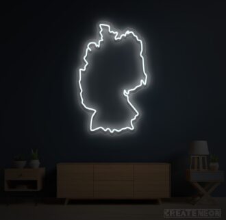 Alternative view of Map of Germany Neon Sign