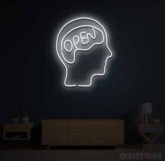 Alternative view of Open Mind Brain Neon Sign