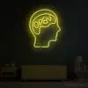 Open Mind Brain Neon Sign