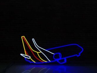 Alternative view of Aero plane Emoji Neon Sign