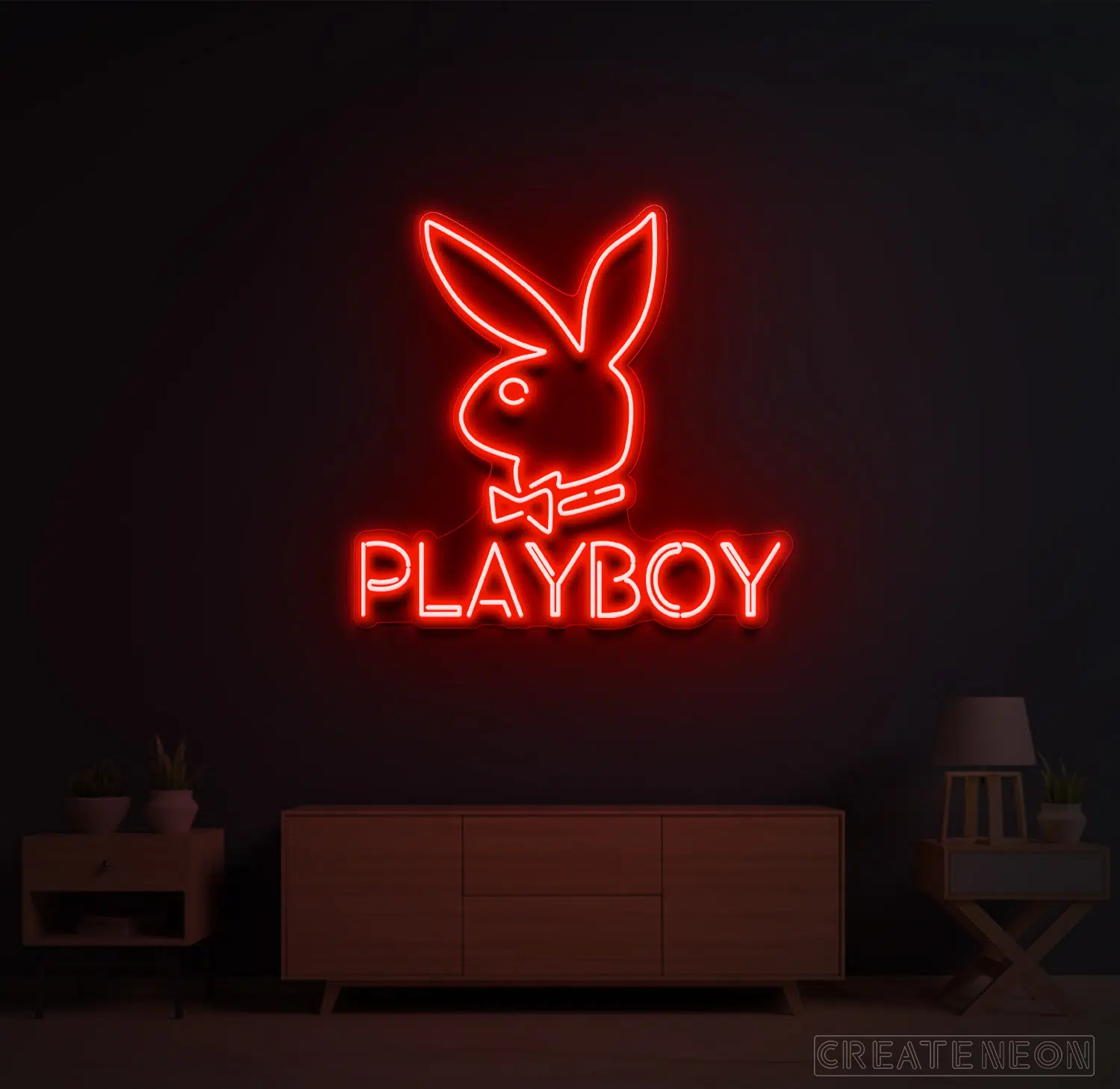 Playboy Neon Sign For Room Decoration | Free ?