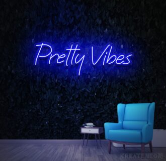 Alternative view of Pretty Vibes Neon Sign