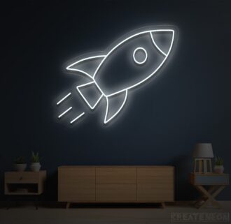 Alternative view of Rocket Neon Sign