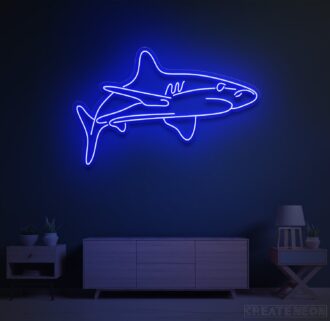 Shark neon sign