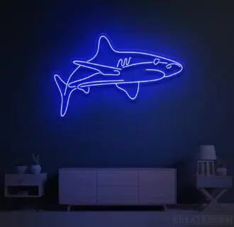 Shark neon sign