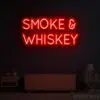 Smoke and Whiskey Neon Sign