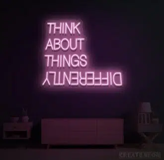 Think about things differently