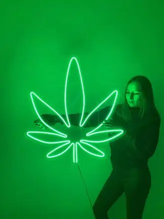 Cannabis Weed Leaf Neon Sign