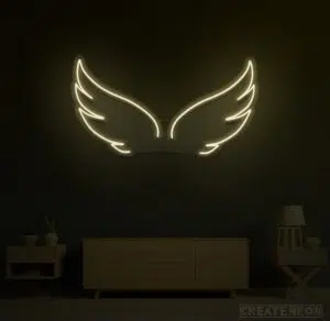 Neon Angel Wings