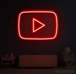 neon youtube logo