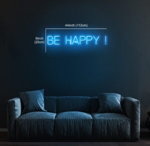 futuristic neon sign font