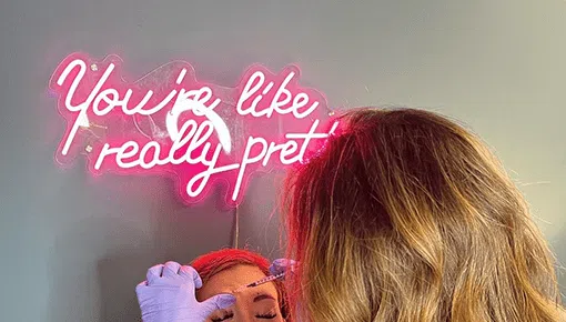 hair salon neon signs