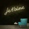 Je t'aime Neon Sign