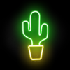Mini Cactus Neon Light