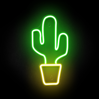 Mini Cactus Neon Light
