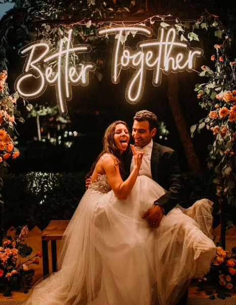 wedding neon sign