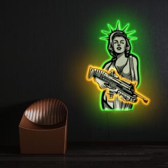 Statue Of Liberty Neon Sign