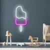 Ice pop popsicle neon sign