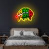 MELTING LIPS SMOKING WEED NEON SIGN