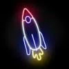 Mini Rocket Neon Sign