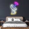 Satellite Neon Sign