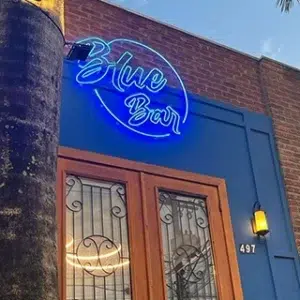 blue neon signs for business