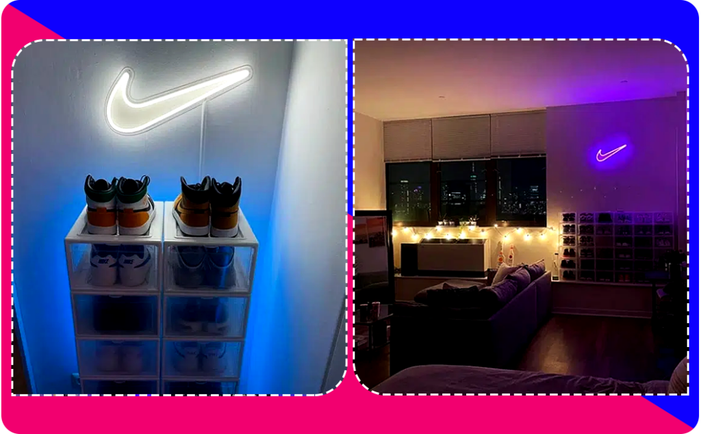 nike neon sign icon