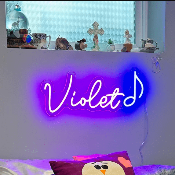 create neon name sign