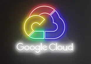 google cloud neon mockup