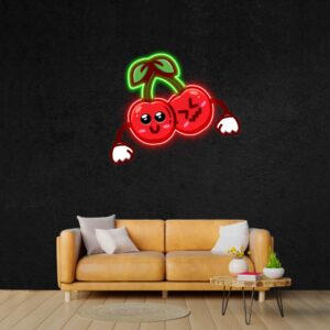 cherry led neon acrylic sign