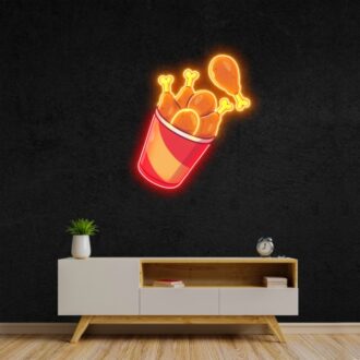 chicken drumstick pop art