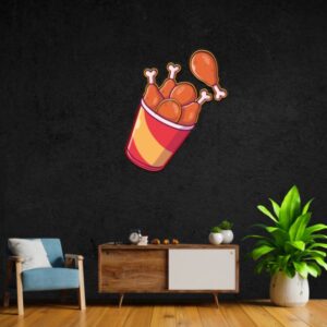 chicken drumstick pop art light off