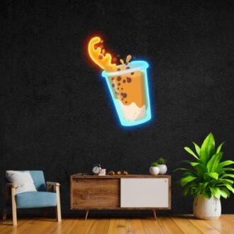 coffee bubble vibes pop art sign