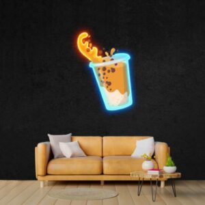 coffee shop pop art sign