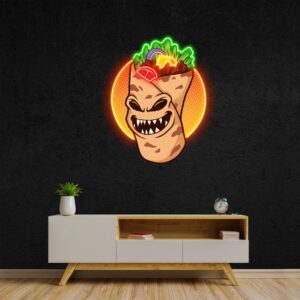 taco pop art neon