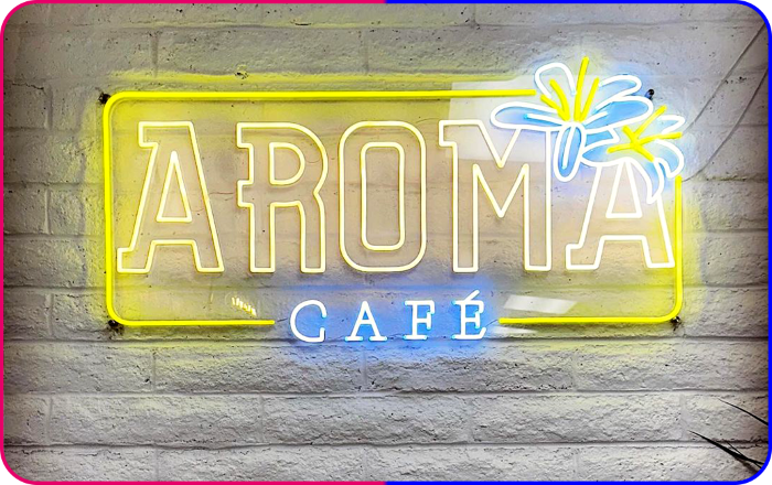 entrance of the restaurant