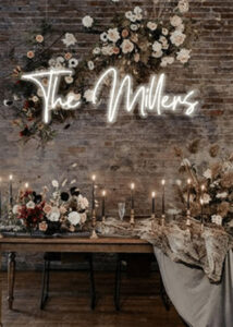 custom wedding neon sign