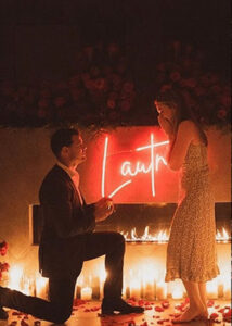 personalized wedding neon sign