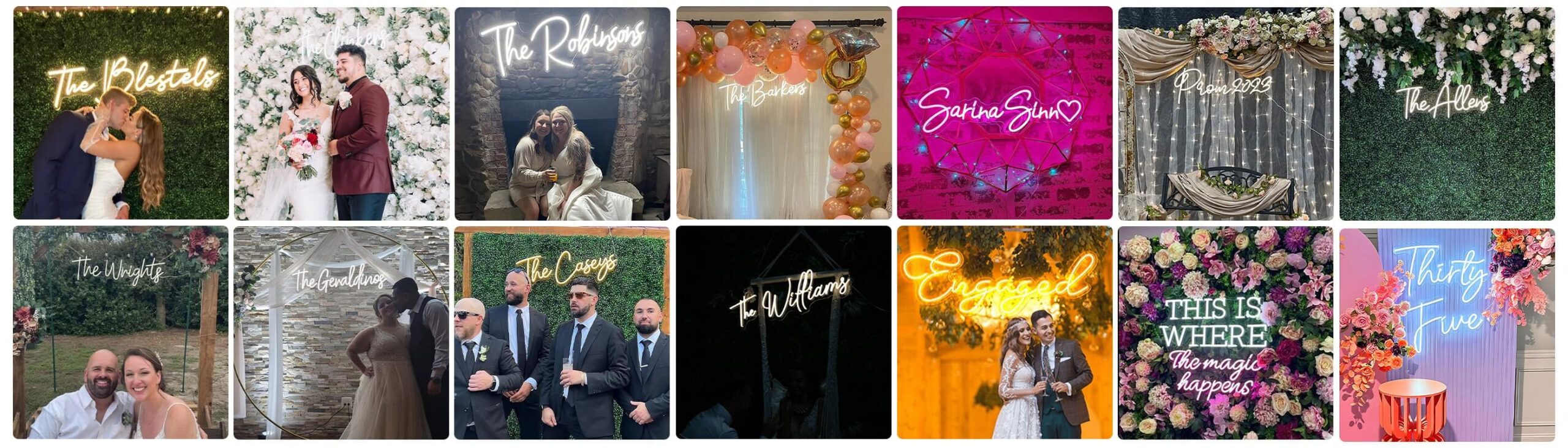 wedding neon sign