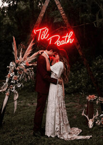 wedding neon signs for couple