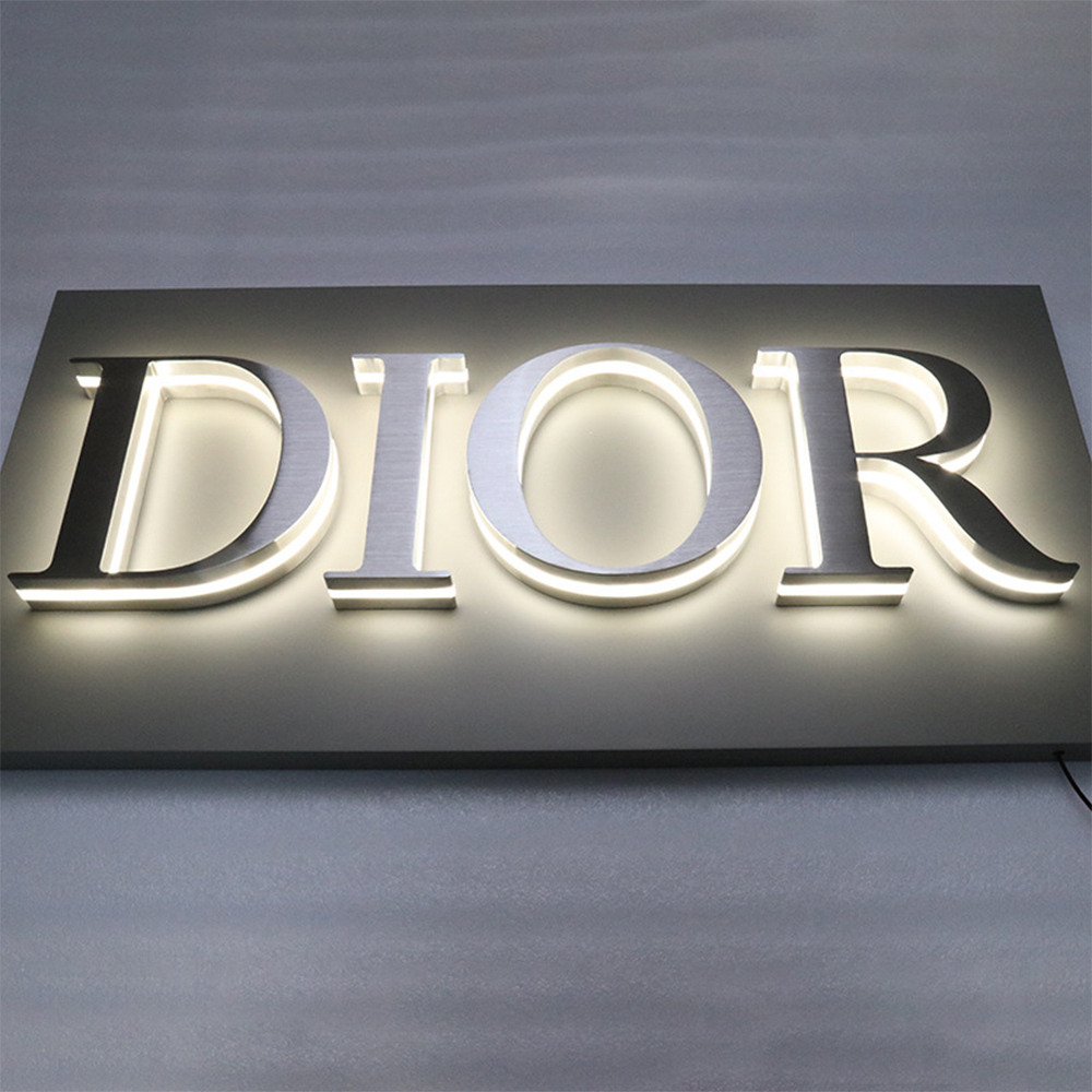 Side-lit illuminated sign by Createneon for commercial use