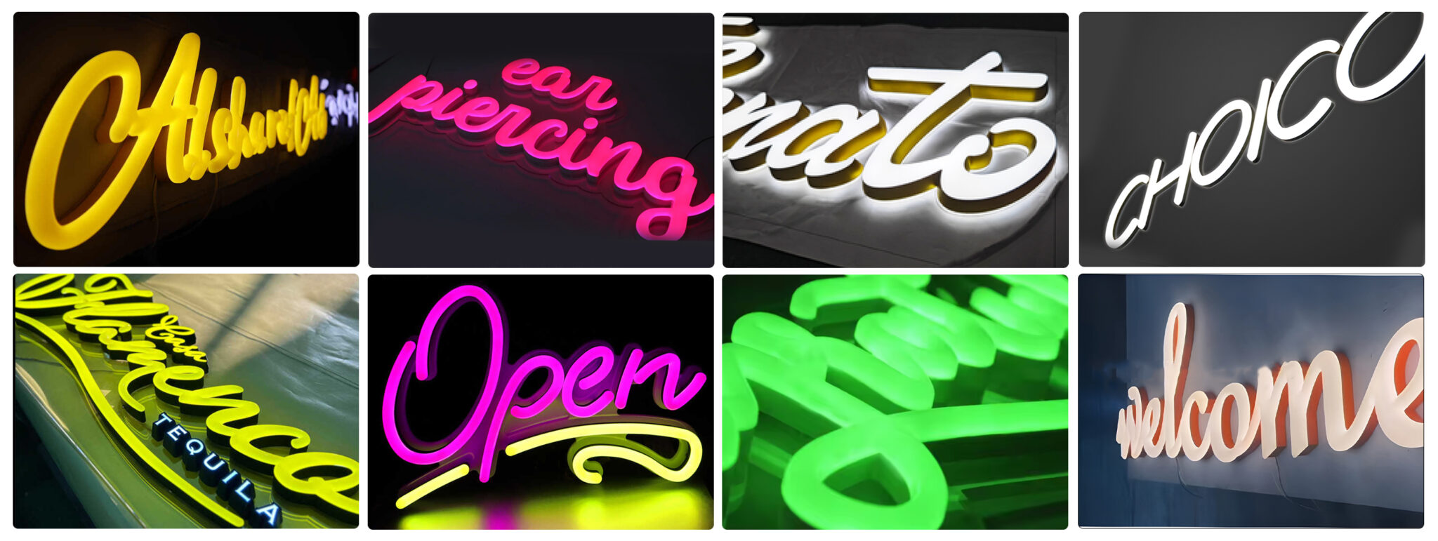 acrylic neon signs