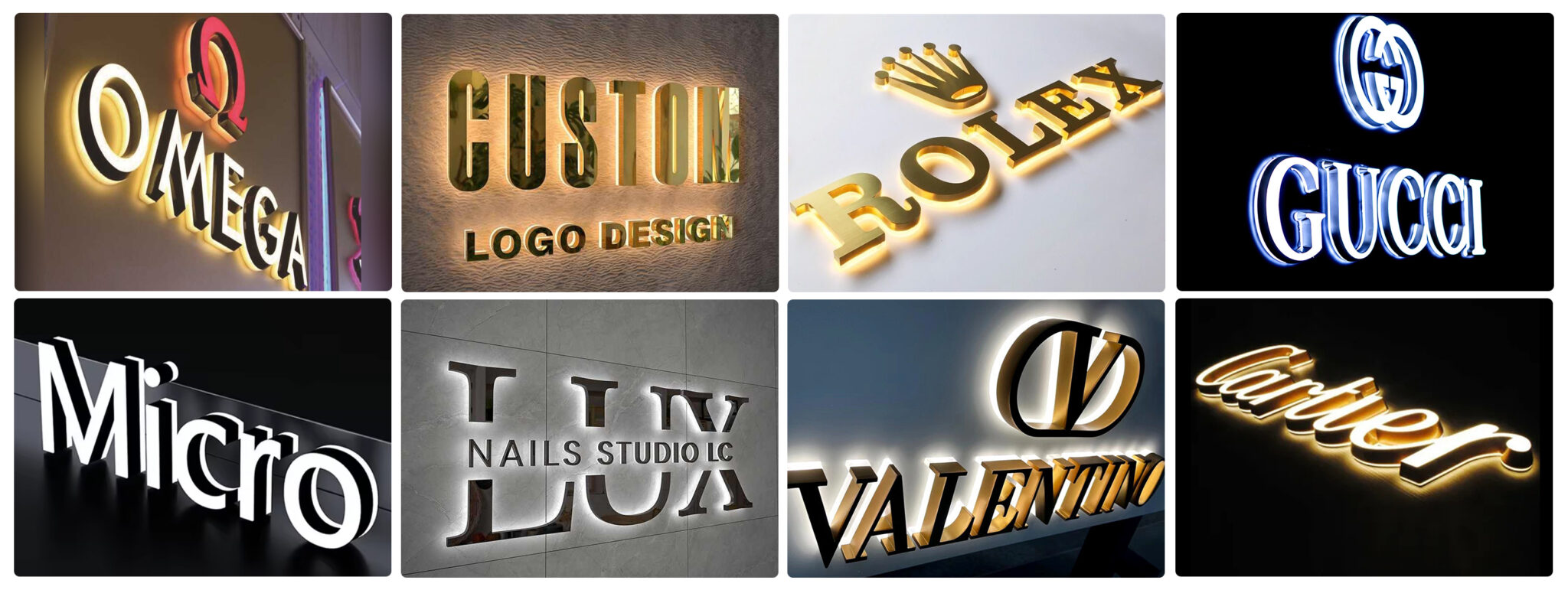 Backlit signs for businesses and custom branding by Createneon
