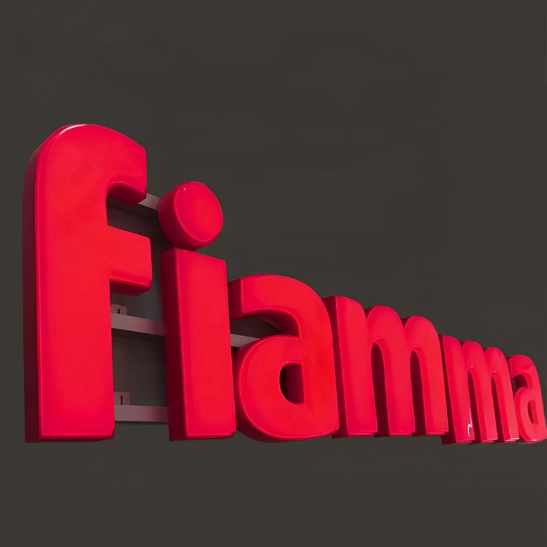 Painted solid acrylic letter sign produced by Createneon